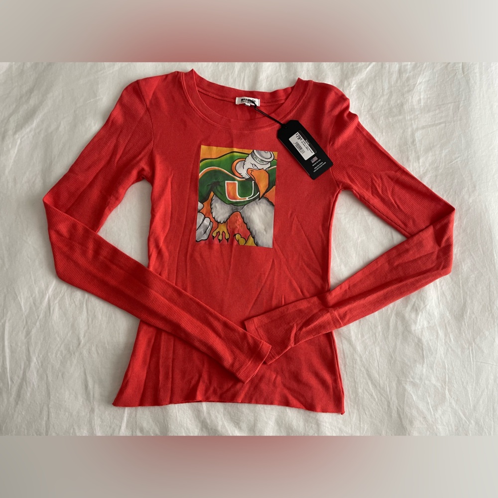 LA MADE University of Miami Graphic Long Sleeve Top - Picture 6 of 6